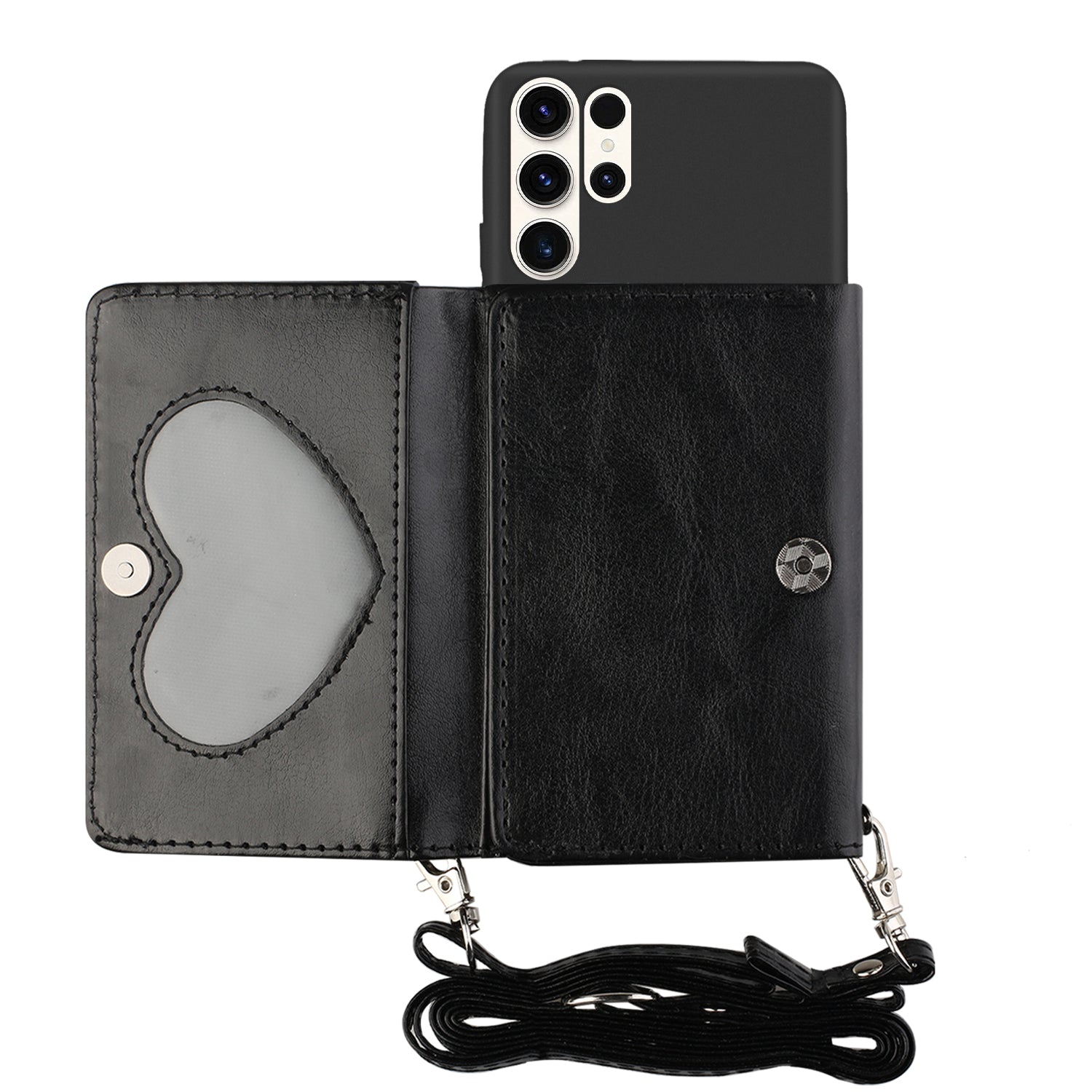 For Samsung Galaxy S23 Ultra Phone Case PU Leather Wallet Stand Shockproof Cover with Shoulder Strap For Samsung Galaxy S23 Ultra Phone Case PU Leather Wallet Stand Shockproof Cover with Shoulder Strap